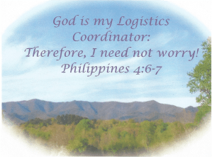 This my friend, is how you conquer the fiery dart of worry! 